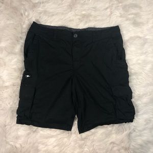 4/$20 - George Men's Black Cargo Shorts Size 38
